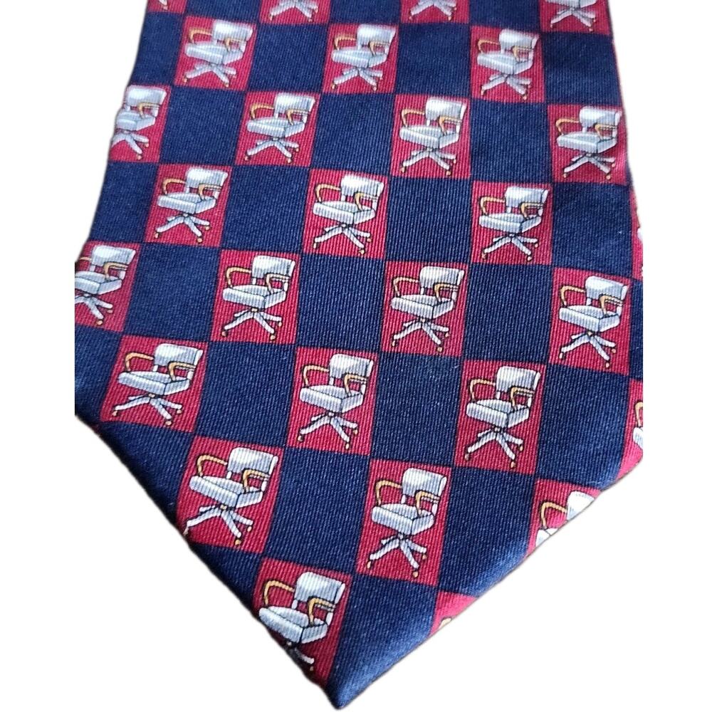 Gucci Vintage Neck Tie Silk Office Chairs Motif Multicolor 56 in - Picture 5 of 7